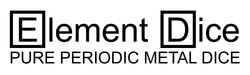 Element Dice Pure Periodic Metal Dice Logo