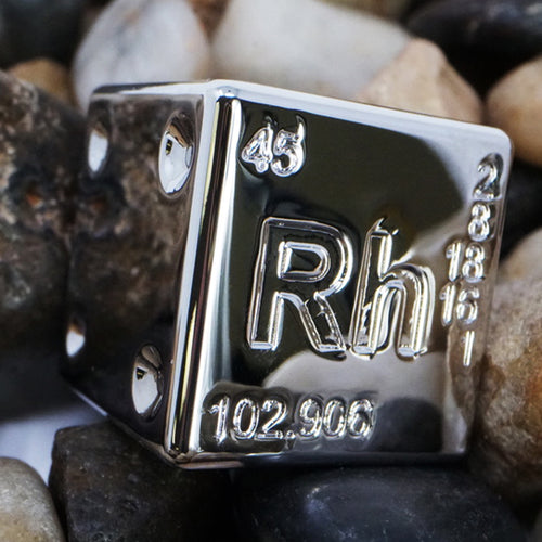 Rhodium Plated Dice